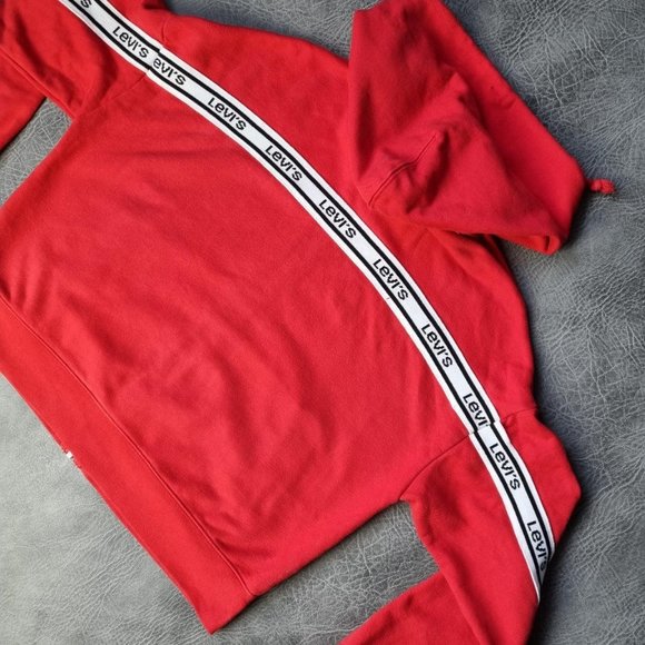 Levi's Cropped Oversized Hoodie Spellout Embroidered Hoody - Picture 4 of 4